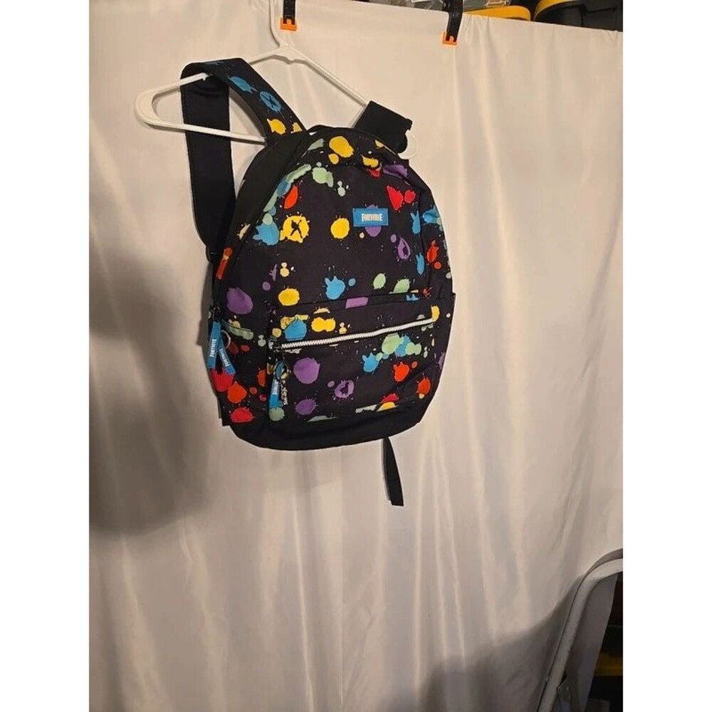 Fortnite Multiplier Paint Splatter Backpack 18" School Daypack (T-M)